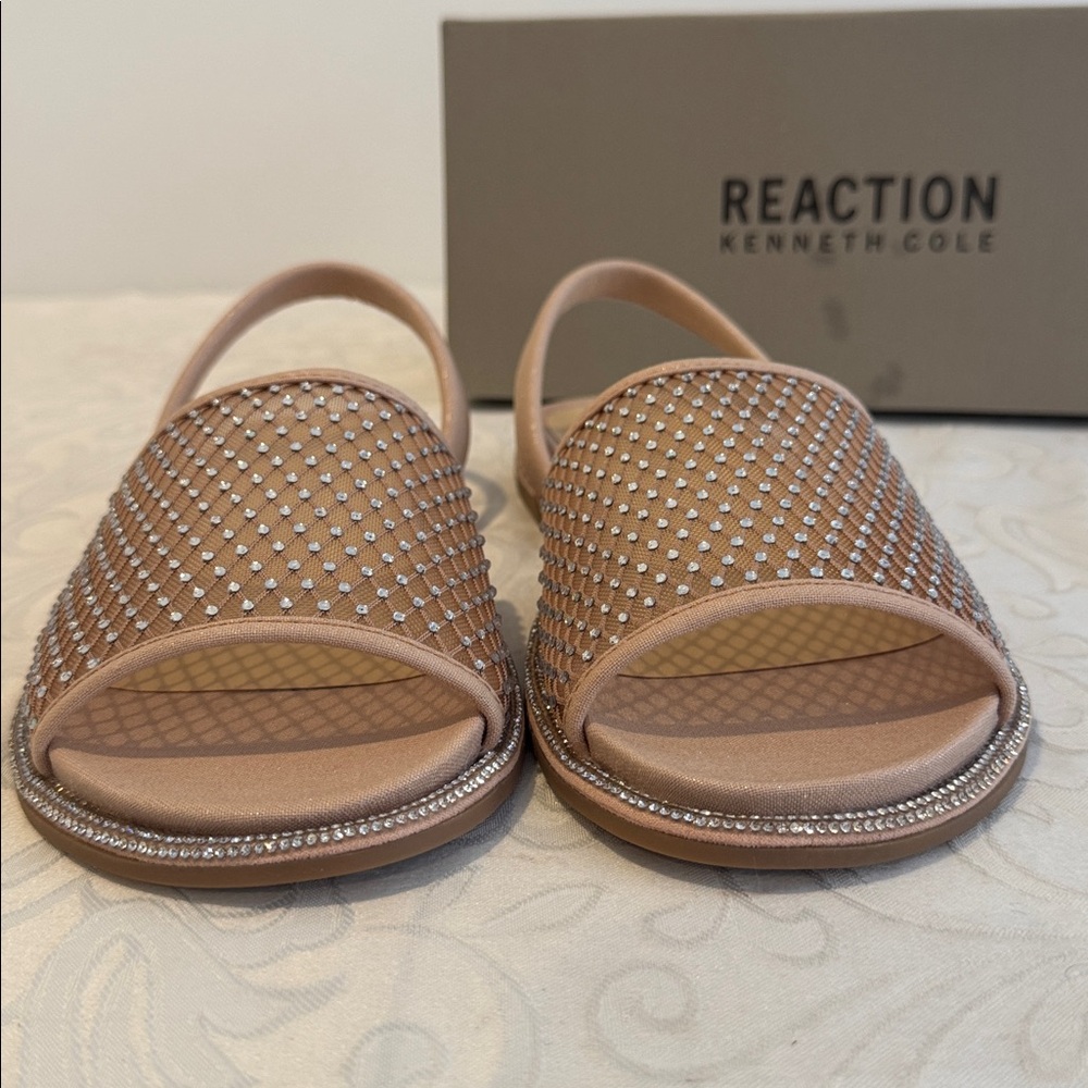 Reaction Kenneth Cole Saavi Rhinestone Mesh Sandal. Ladies 8.5 - Picture 9 of 15
